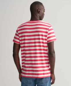 Gant Multistripe T-shirt Magenta Pink
