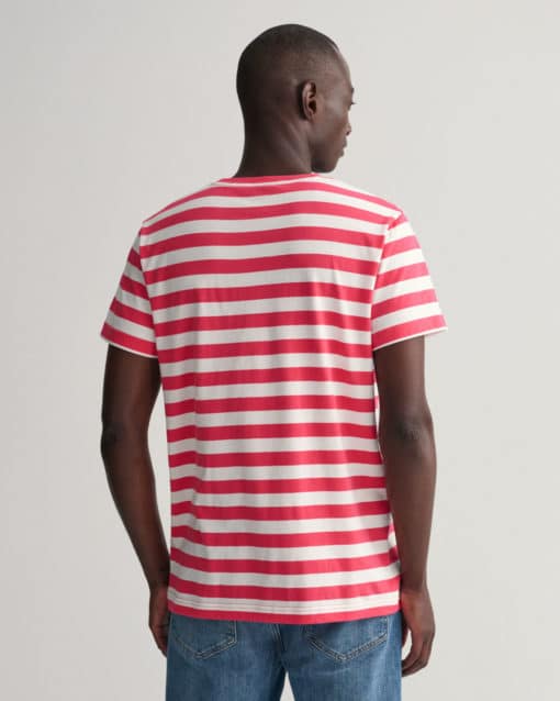 Gant Multistripe T-shirt Magenta Pink