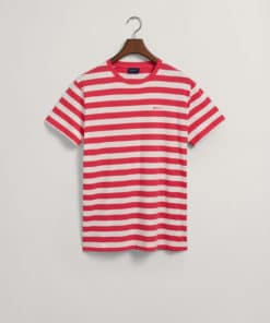 Gant Multistripe T-shirt Magenta Pink