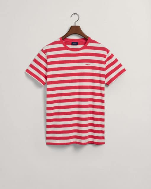 Gant Multistripe T-shirt Magenta Pink