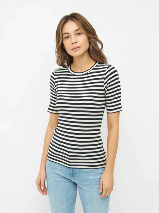 Knowledge Cotton Apparel Rib T-shirt