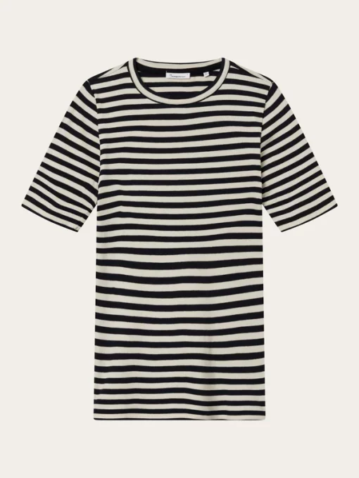 Knowledge Cotton Apparel Rib T-shirt