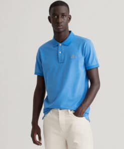 Gant Contrast Collar Pique Day Blue