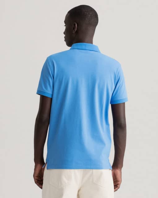 Gant Contrast Collar Pique Day Blue