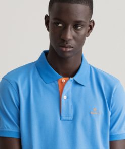 Gant Contrast Collar Pique Day Blue