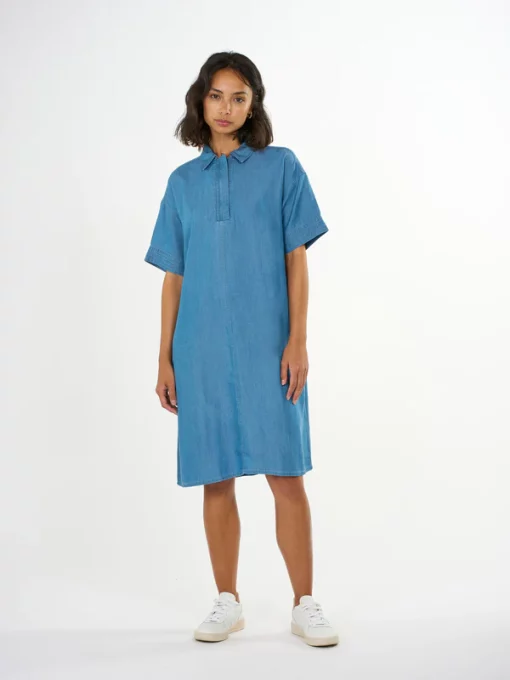 Knowledge Cotton Apparel A-Shape Tencel Dress