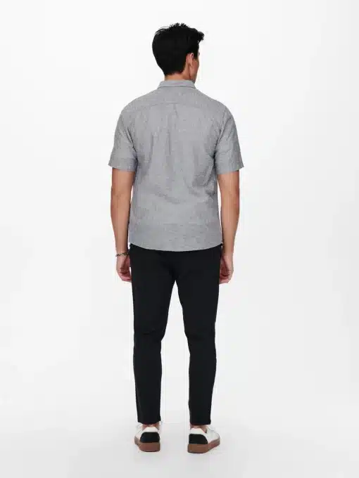 Only & Sons Caiden Life Linen Solid Shirt Blue