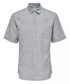 Only & Sons Caiden Life Linen Solid Shirt Blue