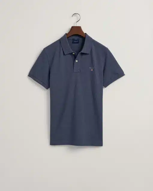 Gant Original Pique Rugger Dk Jeansblue Melange