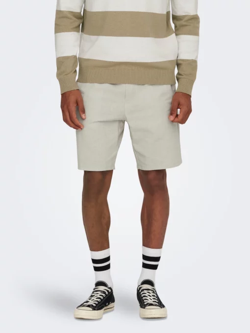 Only & Sons Linus Shorts Silver Lining