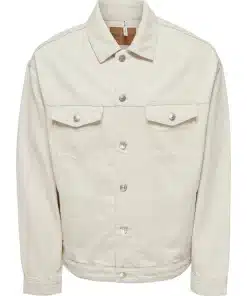 Only & Sons Rick Oversized Denim Jacket Ecru