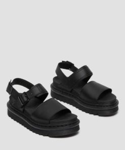 Dr. Martens Voss Sandals Black Hydro Leather