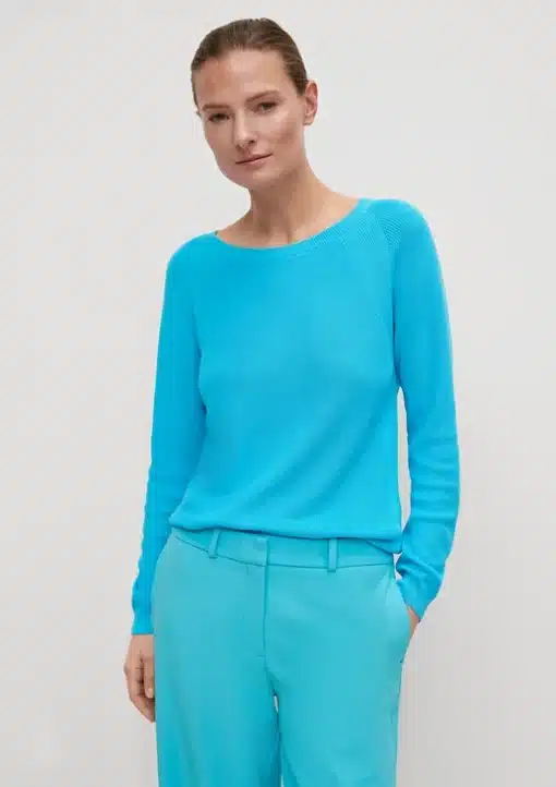 Comma, Knitted Pullover Turquoise