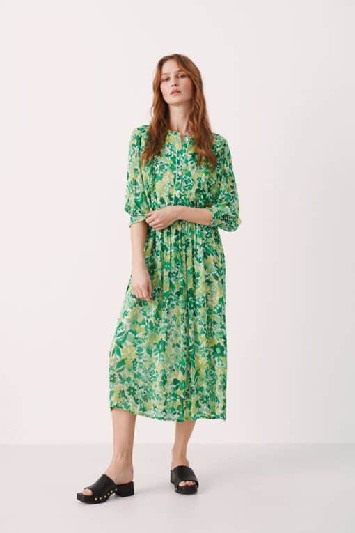 Part Two Sila Dress Green Gradient Print