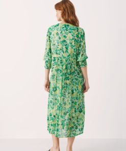 Part Two Sila Dress Green Gradient Print
