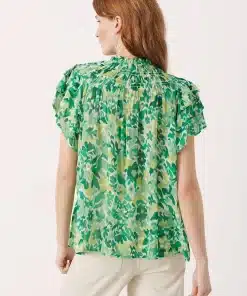 Part Two Sinna Blouse Green Gradient Print