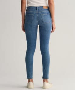 Gant Woman Nella Travel Indigo Jeans Semi Light Blue Worn In