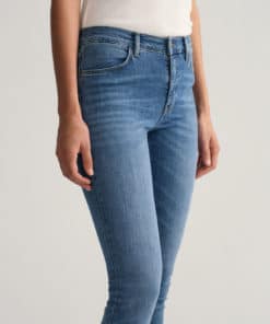 Gant Woman Nella Travel Indigo Jeans Semi Light Blue Worn In