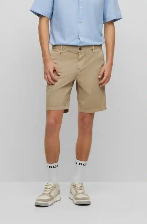 Boss Schino Slim Fit Shorts Beige