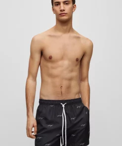 Hugo Goat Swim Shorts Black