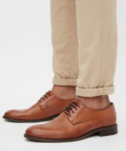 Bianco Biabyron Leather Derby Brandy