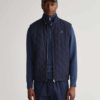 Gant Quilted Windcheat Vest Evening Blue