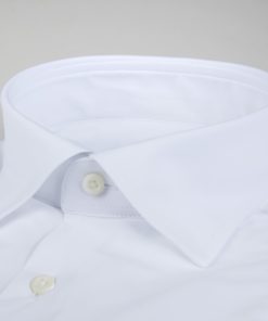 Stenströms Slimline Casual White Jersey Shirt