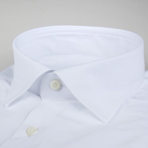 Stenströms Slimline Casual White Jersey Shirt