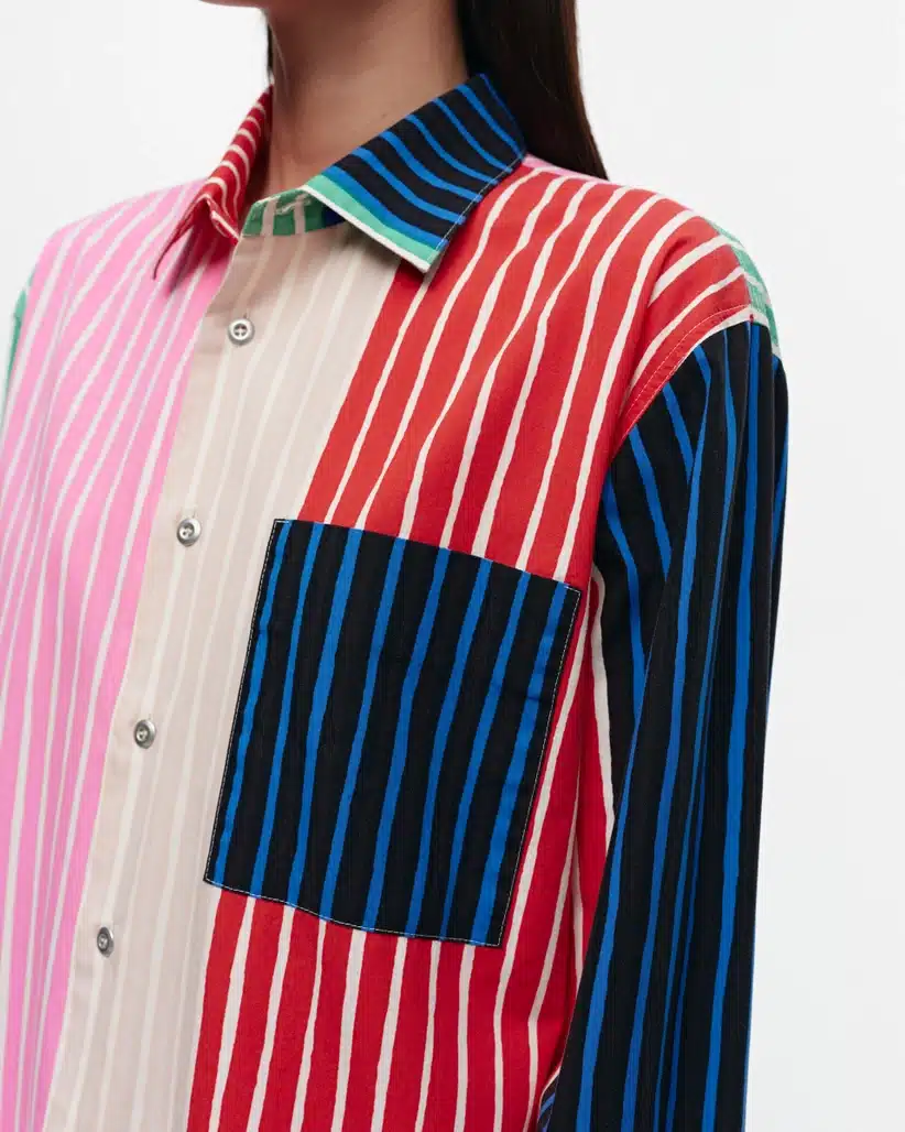 Buy Mrimekko Jokapoika Multi Tasaraita Shirt - Scandinavian