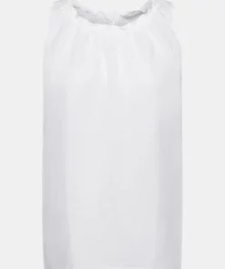 Esprit Linen Blend Top White