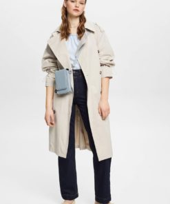Esprit Linen Blend Top Pastel Blue