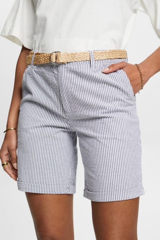 Esprit Striped Shorts Navy