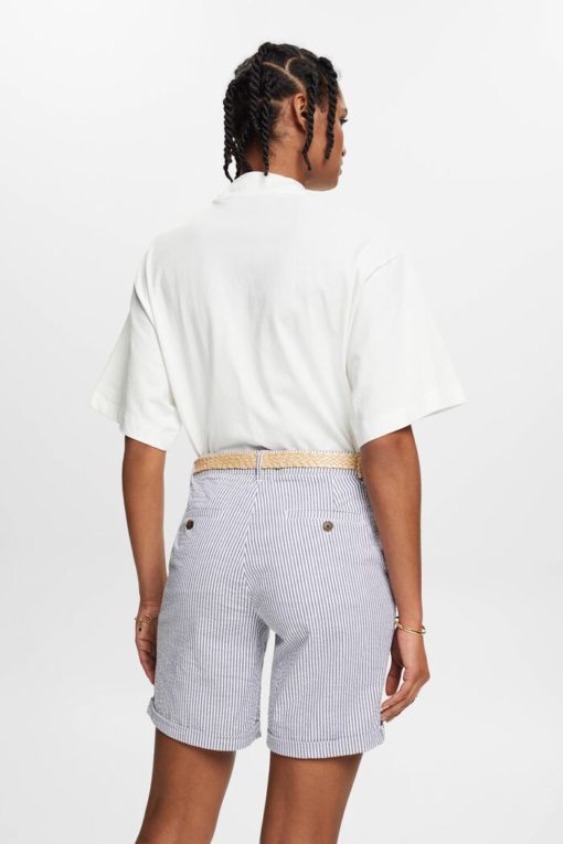 Esprit Striped Shorts Navy