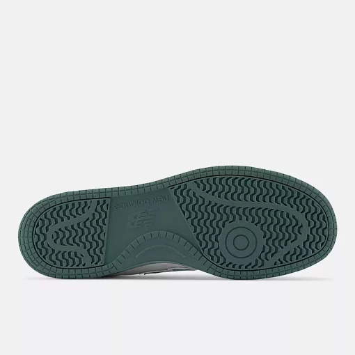 New Balance 480 White With Nightwatch Green And Light Aluminum