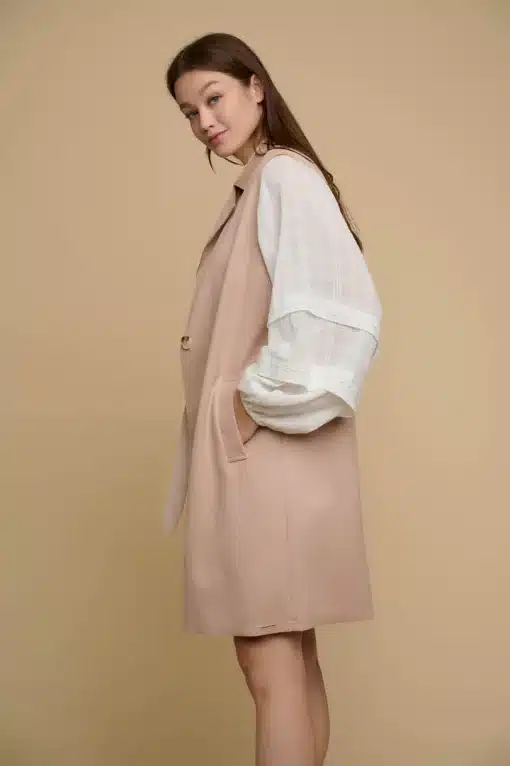 Rino & Pelle Clover Waistcoat Rose Dust