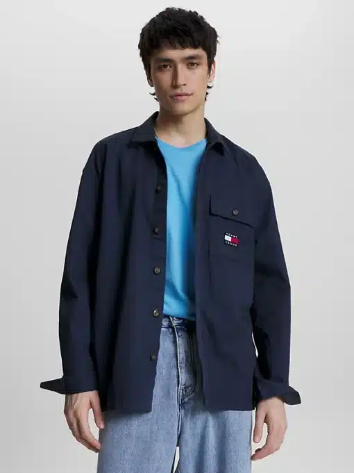 Tommy Jeans Classic Solid Overshirt Twilight Navy
