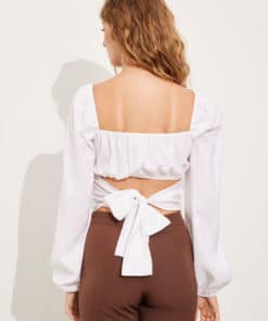 Envii Ennut Tie Top Bright White
