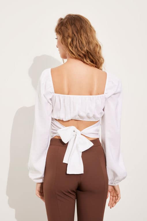 Envii Ennut Tie Top Bright White