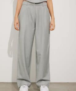 Envii Enline Pants Grey Pinstripe