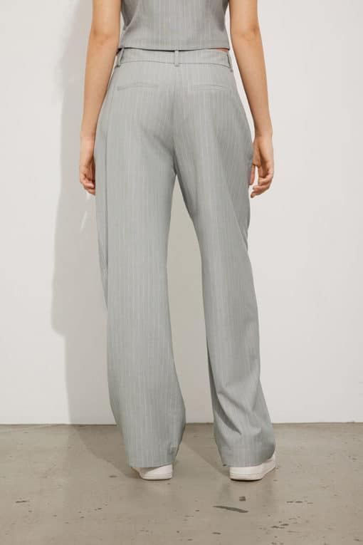 Envii Enline Pants Grey Pinstripe