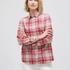 Peak Performance Cotton Flannel Shirt Women Check