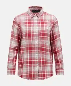 Peak Performance Cotton Flannel Shirt Women Check