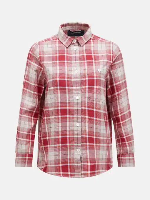 Peak Performance Cotton Flannel Shirt Women Check