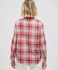 Peak Performance Cotton Flannel Shirt Women Check