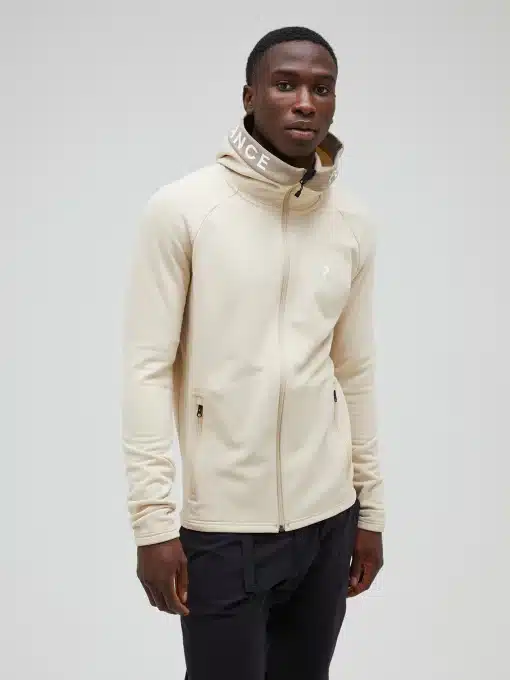 Peak Performance Rider Zip Hood Men sand Fog
