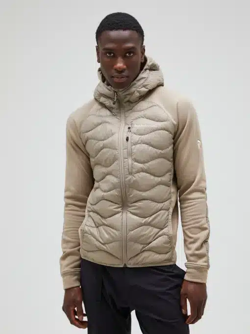 Peak Performance Helium Hybrid Down Hood Jacket Men Avid Beige
