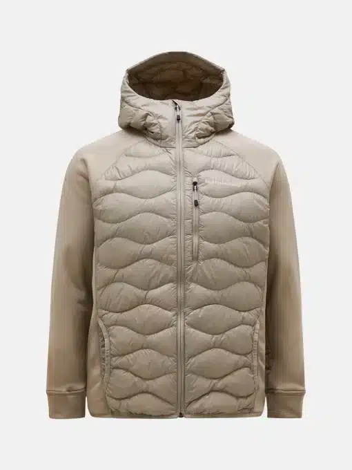 Peak Performance Helium Hybrid Down Hood Jacket Men Avid Beige