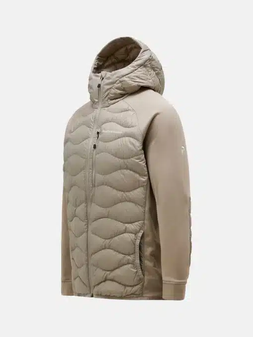 Peak Performance Helium Hybrid Down Hood Jacket Men Avid Beige