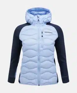 Peak Performance Helium Hybrid Down Hood Jacket Women Amity Blue/Salute Blue