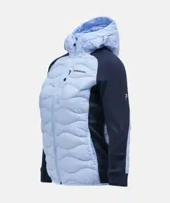 Peak Performance Helium Hybrid Down Hood Jacket Women Amity Blue/Salute Blue